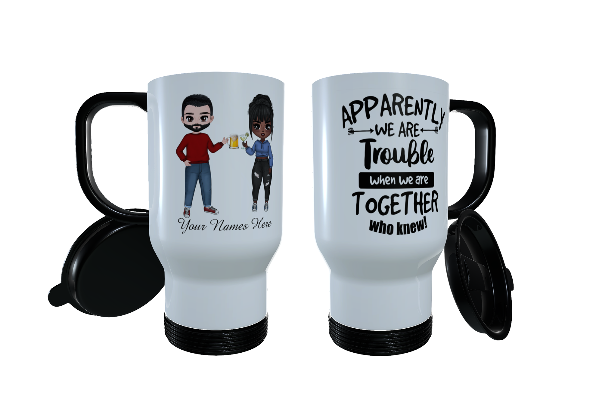 6 Best Friends Forever Travel Mug, Gift for Best Friend